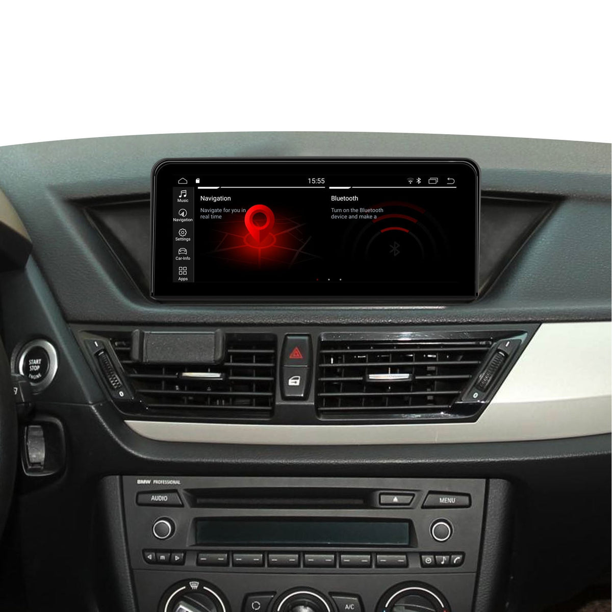 JFSound Android-Autoradio mit Navigation für BMW X1 E84 2009-2015, 12,25-Zoll-Display, SMO – Produktansicht 2