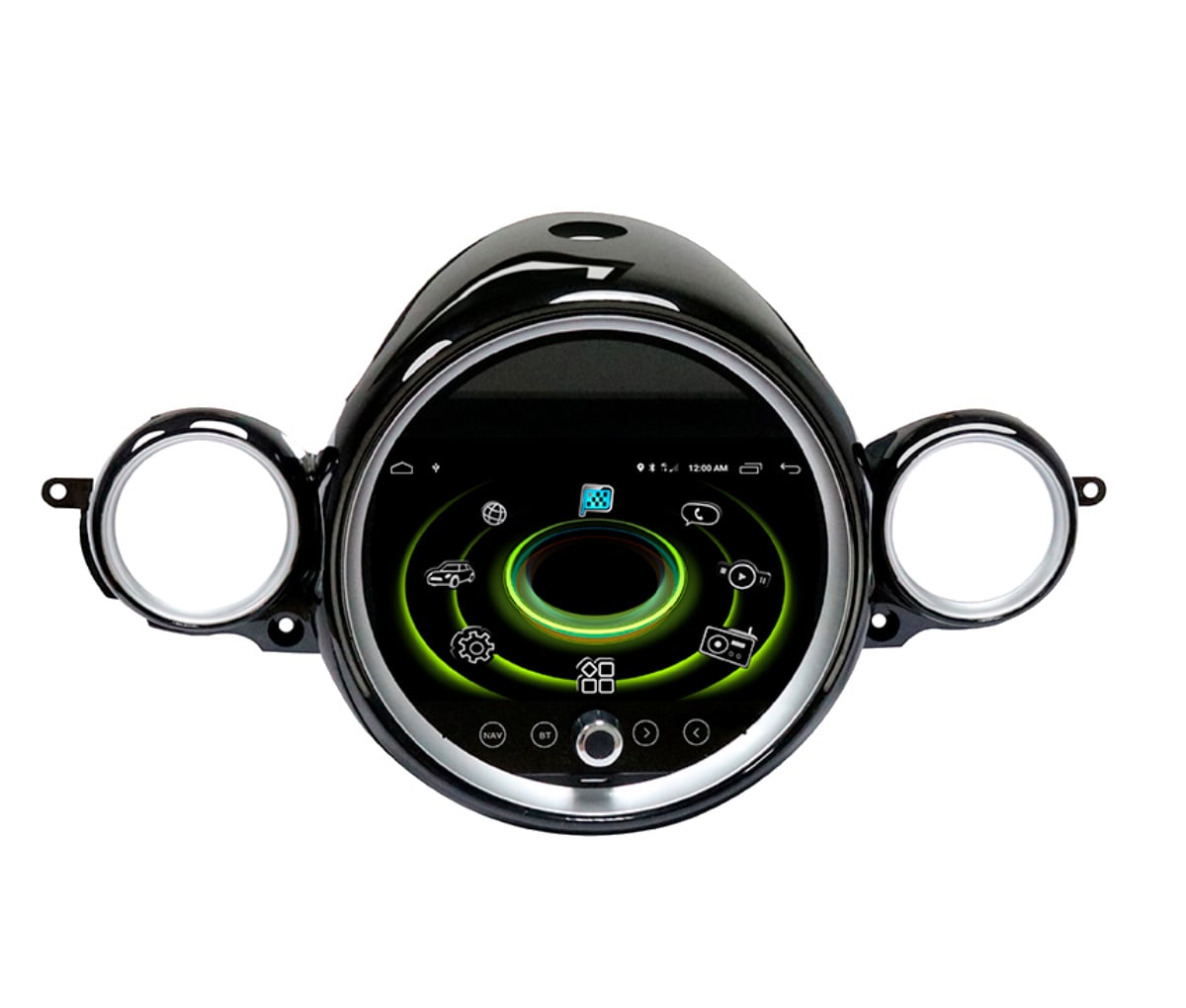 JFSound Android-Autoradio mit Navigation für MINI R60 Klimabedienung mittig, 9-Zoll-Display – Produktansicht 1