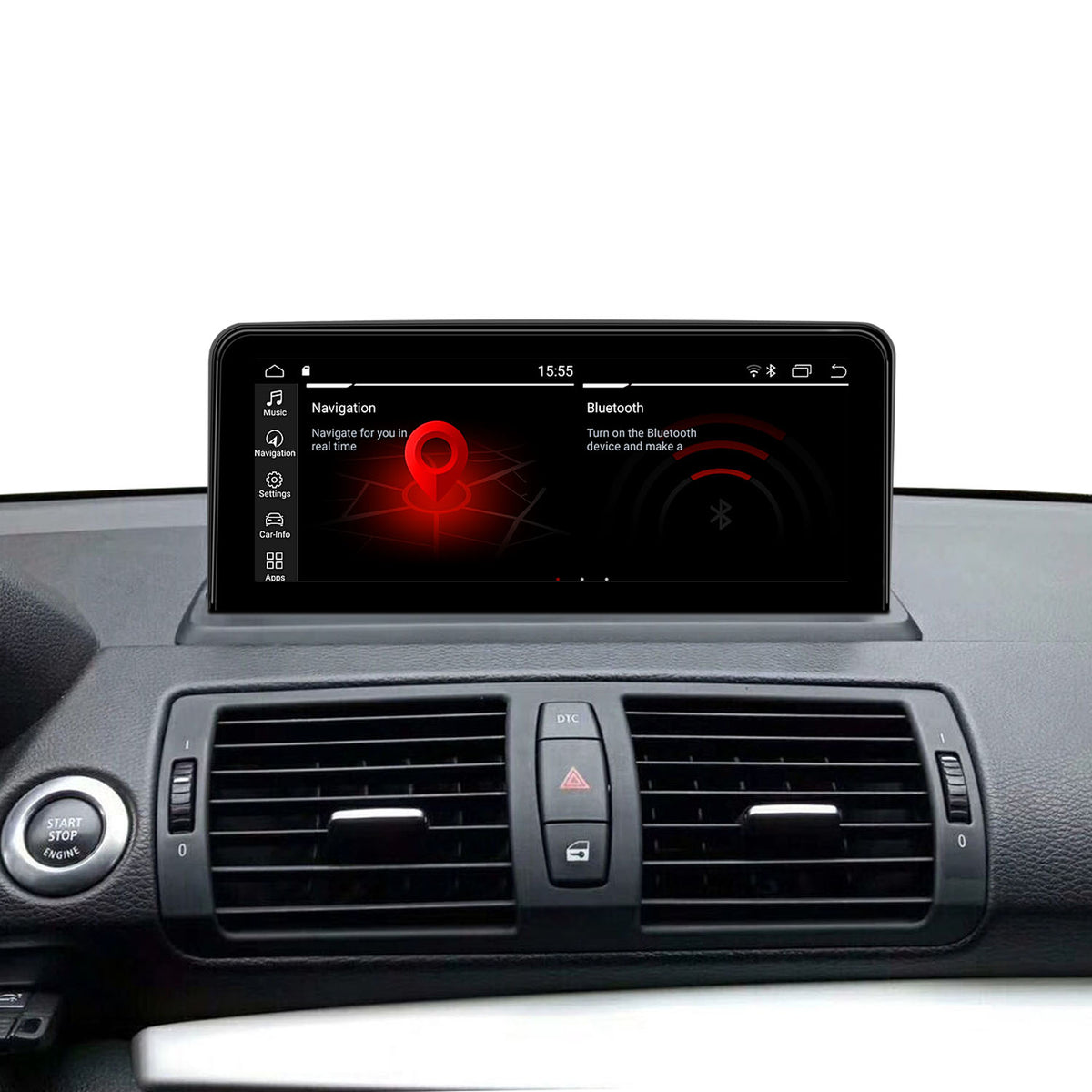 JFSound Android-Autoradio mit Navigation für BMW 1er E81/E82/E87/E88 2005-2012, 10,25-Zoll-Display, CCC – Produktansicht 2