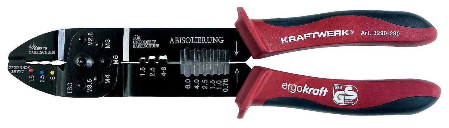 KOMBI-ABISOLIER- UND KABELSCHUHZANGE KRAFTWERK