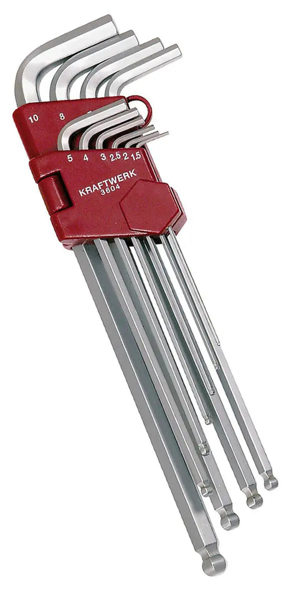 KUGELKOPF-INSECHSKANT-SATZ 1.5-10MM, 10-TLG. KRAFTWERK