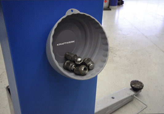 KUNSTSTOFF-MAGNET-SCHALE, GRAU, Ø 150 MM KRAFTWERK