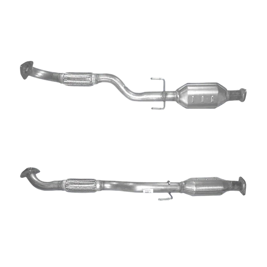 Katalysator E-Prüfzeichen Homologiert Benzinkat Kat bis EURO 3 E-Prüfzeichen für HYUNDAI TRAJET 2L 16V Unterbodenkat; einzelnes vorderes Rohr... BM CATALYSTS