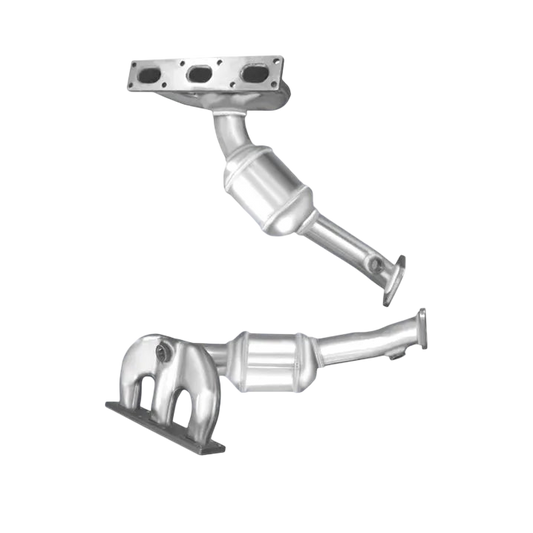 Katalysator E-Prüfzeichen Homologiert Benzinkat Kat bis EURO 3 oder 4 E-Prüfzeichen für BMW 320Ci 2.2L E46 LHD  M54 Motorzylinder 4-6... BM CATALYSTS