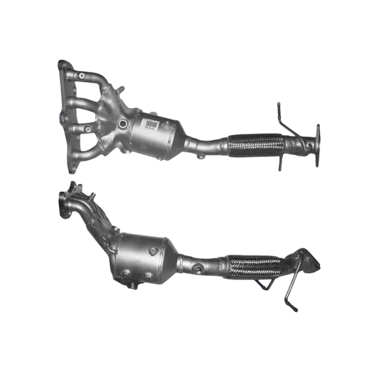 Katalysator E-Prüfzeichen Homologiert Benzinkat Kat bis EURO 3 oder 4 E-Prüfzeichen für MAZDA 3 1.6L 16v B6ZE; Maniverter für Z6-Motoren u.a. BM CATALYSTS
