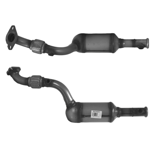 Katalysator E-Prüfzeichen Homologiert Benzinkat Kat bis EURO 3 oder 4 E-Prüfzeichen für NISSAN KUBISTAR 1.2L 8-V-D7F-Motor u.a. BM CATALYSTS
