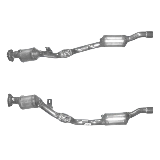 Katalysator E-Prüfzeichen Homologiert Benzinkat Kat bis EURO 4 E-Prüfzeichen für AUDI A4 3L V6 2WD CVT Auto Cabriolet ASN Motor linke Seite u.a. BM CATALYSTS