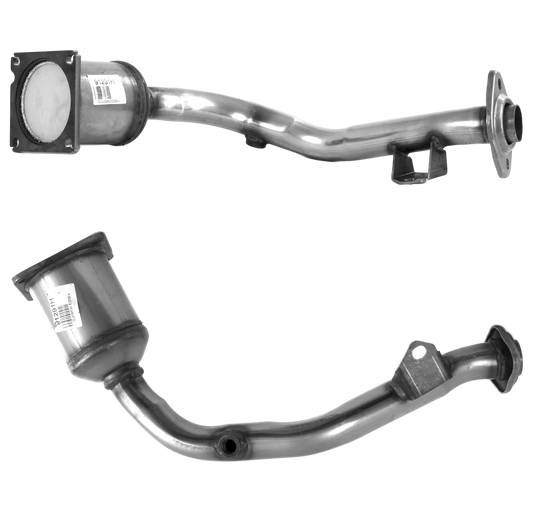 Katalysator E-Prüfzeichen Homologiert Benzinkat Kat bis EURO 4 E-Prüfzeichen für CITROEN C2 1.6L 16 V TU5JP4S Motor  gekoppelter Kat u.a. BM CATALYSTS