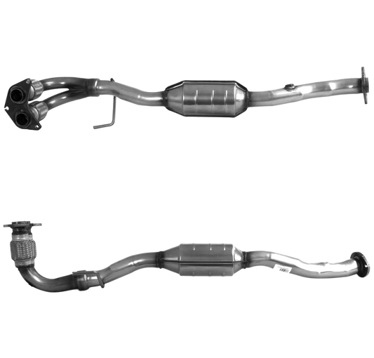 Katalysator E-Prüfzeichen Homologiert Benzinkat Kat bis EURO 4 E-Prüfzeichen für TOYOTA AVENSIS 1.8L Mk.1 VVTi Unterboden Kat u.a. BM CATALYSTS