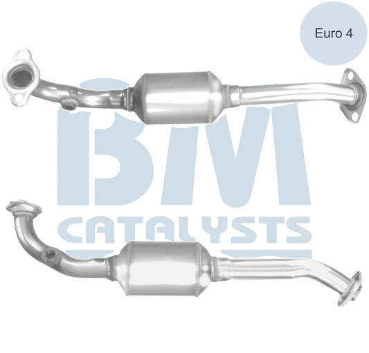 Katalysator E-Prüfzeichen Homologiert Benzinkat Kat bis EURO 4 E-Prüfzeichen für TOYOTA IQ 1L 12V 1KR-FE Motor; Euro 4; Unterflur-Kat u.a. BM CATALYSTS