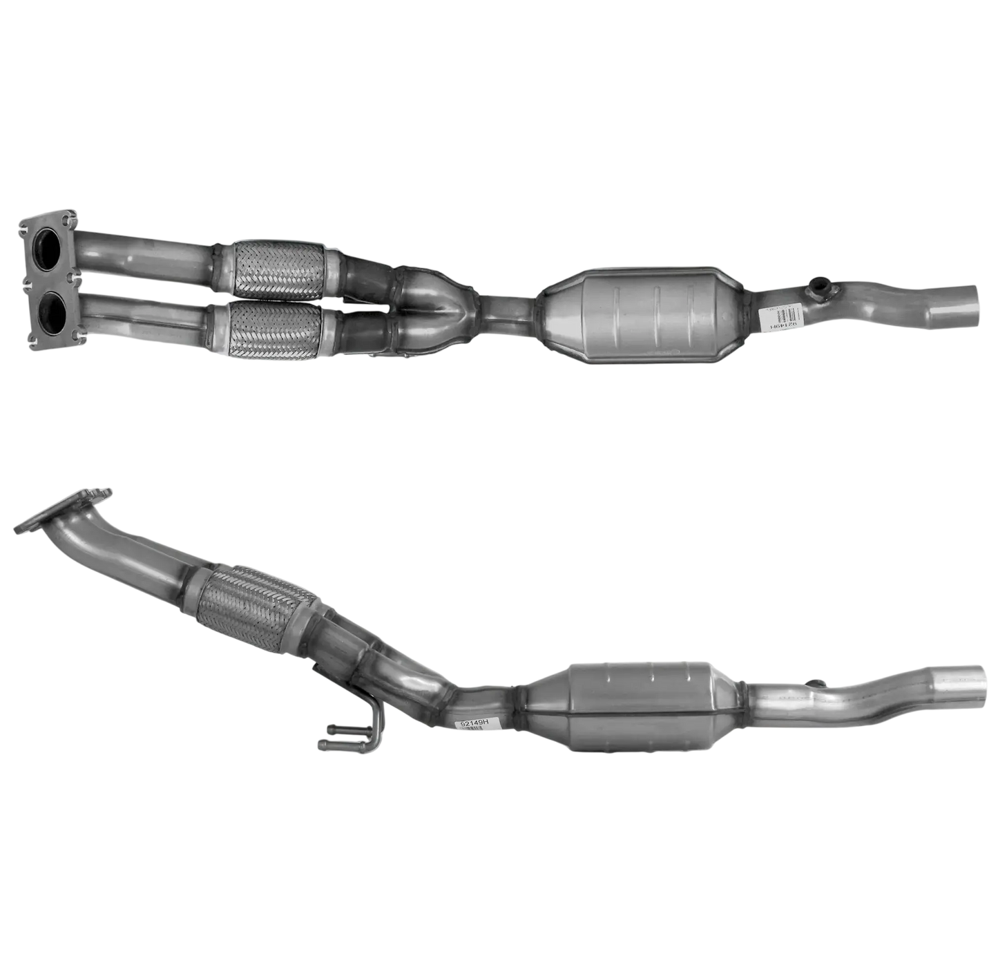 Katalysator E-Prüfzeichen Homologiert Benzinkat Kat bis EURO 5 E-Prüfzeichen für AUDI A3 1.6L Mk.2 8v BSE Motor Doppelrohr u.a. BM CATALYSTS