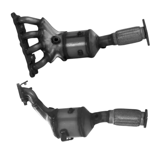 Katalysator E-Prüfzeichen Homologiert Benzinkat Kat bis EURO 6 E-Prüfzeichen für FORD B-MAX 1.4L 16-V-SPJE-Motorverteiler u.a. BM CATALYSTS
