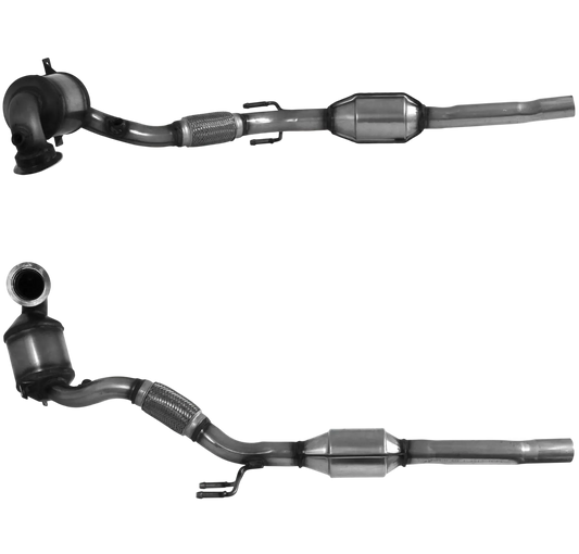 Katalysator E-Prüfzeichen Homologiert Benzinkat Kat bis EURO 6 E-Prüfzeichen für VOLKSWAGEN CADDIE 1.2L Mk.4 TSi CYVC-Motor u.a. BM CATALYSTS