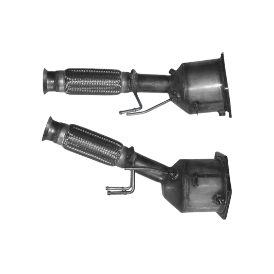 Katalysator Kat E-Prüfzeichen Homologiert Abgasanlage bis EURO 3 E-Prüfzeichen für PEUGEOT 607 2.2L HDi 4HX DW12TED4 Motor u.a. BM CATALYSTS