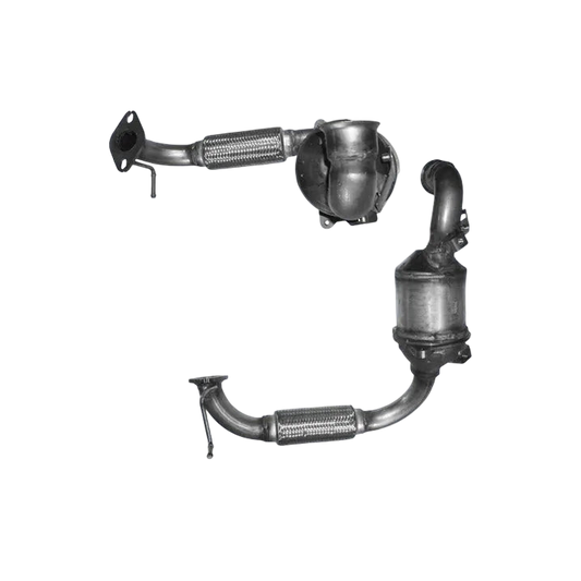 Katalysator Kat E-Prüfzeichen Homologiert Abgasanlage bis EURO 3 oder 4 E-Prüfzeichen für FORD FIESTA 1.6L TDCi HHJA; HHJB Motors u.a. BM CATALYSTS