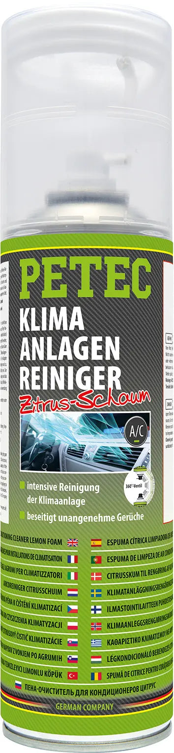 Klimaanlagenreiniger Spray, Zitrus-Schaum - 500 ml PETEC
