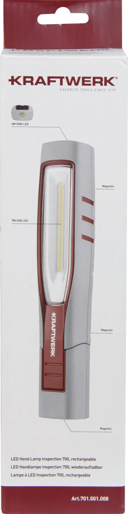 LED HANDLAMPE INSPECTION 700, WIEDERAUFLADBAR KRAFTWERK