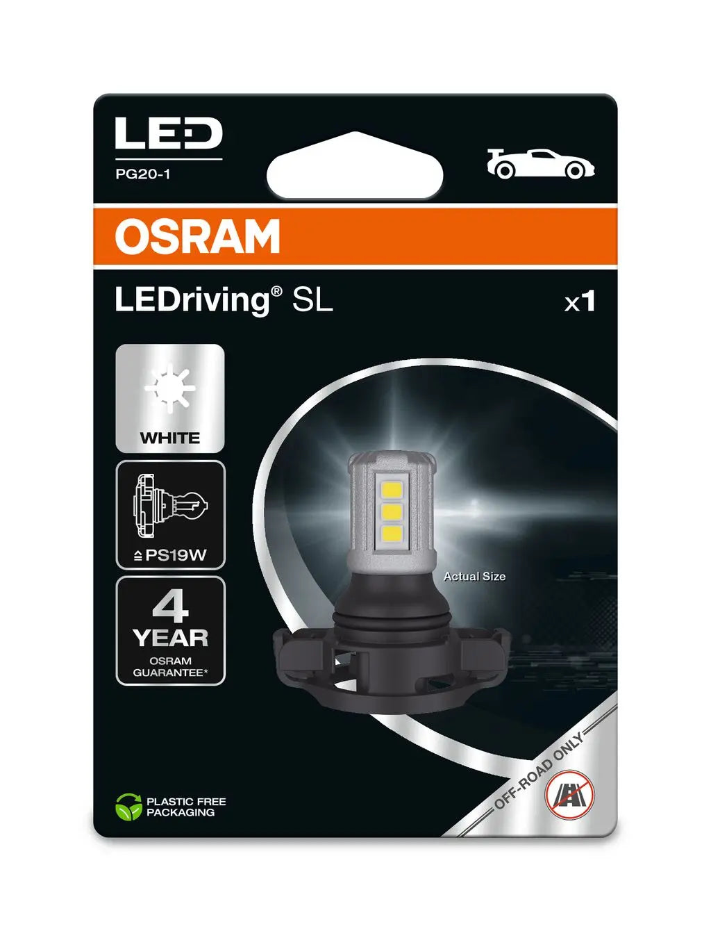 LED PS19W 12V 1,8W PG20-1 Retrofit LED Cool White 6000K   OSRAM OSRAM