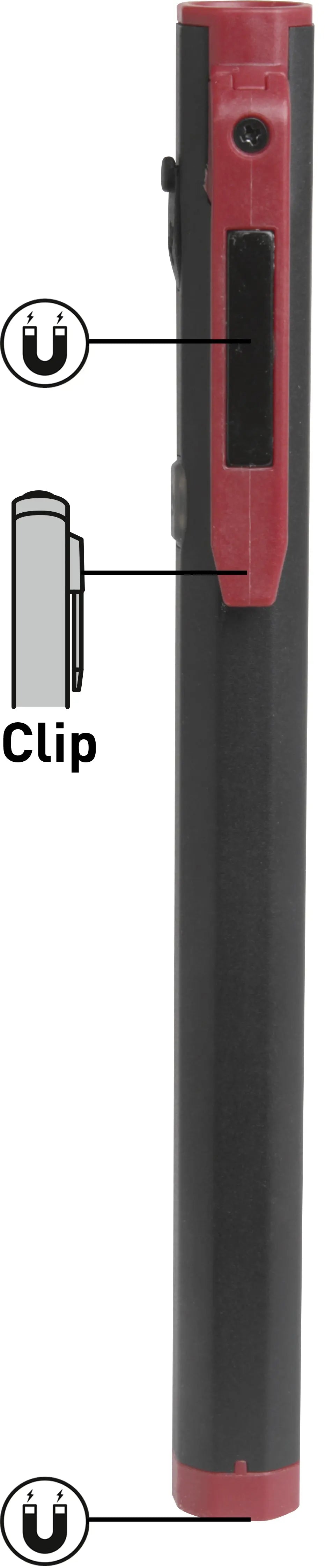 LED STIFTLAMPE COB 300, WIEDERAUFLADBAR KRAFTWERK