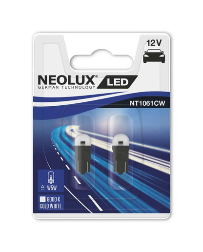 LED W5W 12V 0,5W W2,1x9,5d 6000K Bright White Blister 2 St. NEOLUX