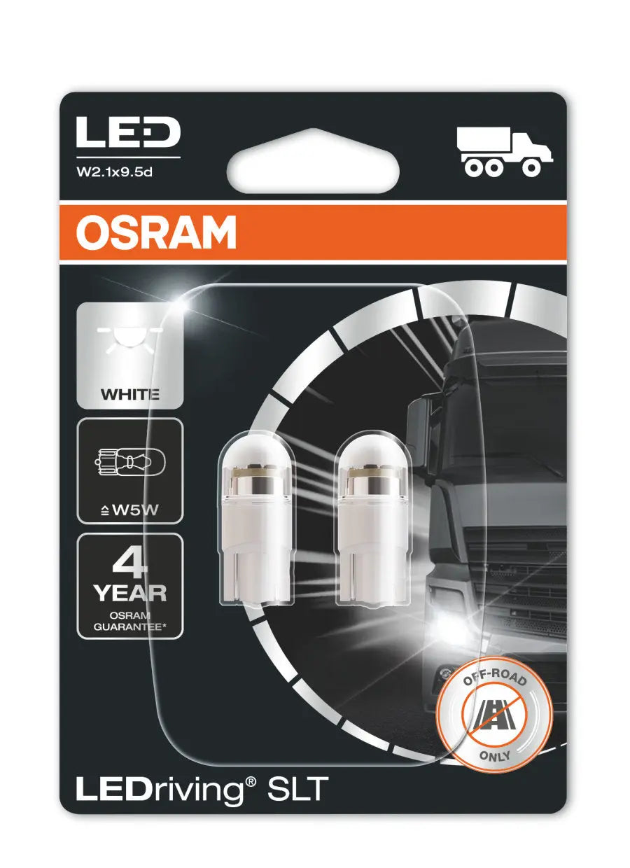 LED W5W 24V 1W W2.1x9.5d LEDriving SLT White 6000K Blister  2St. OSRAM OSRAM