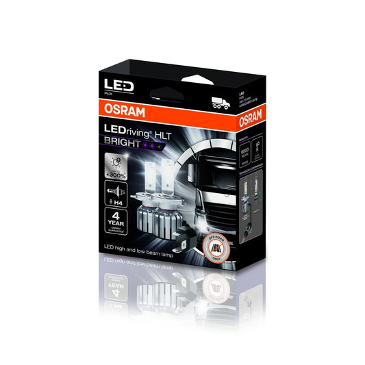 LEDriving HLT BRIGHT H4/H19 24V 15W P43t/PU43t-3 6000K White  2St. OSRAM