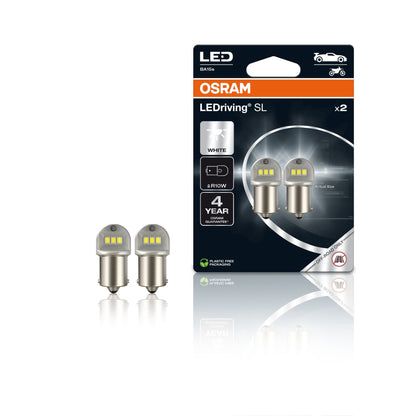 LEDriving SL ~R10W BA15s 1.2W 12V 6000K 125 lm White 2St. OSRAM