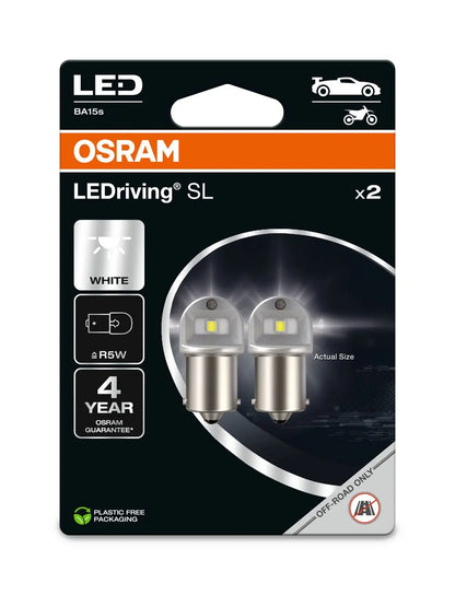 LEDriving® SL ~R5W BA15s 0.5W 12V 6000K 50 lm White 2St. OSRAM