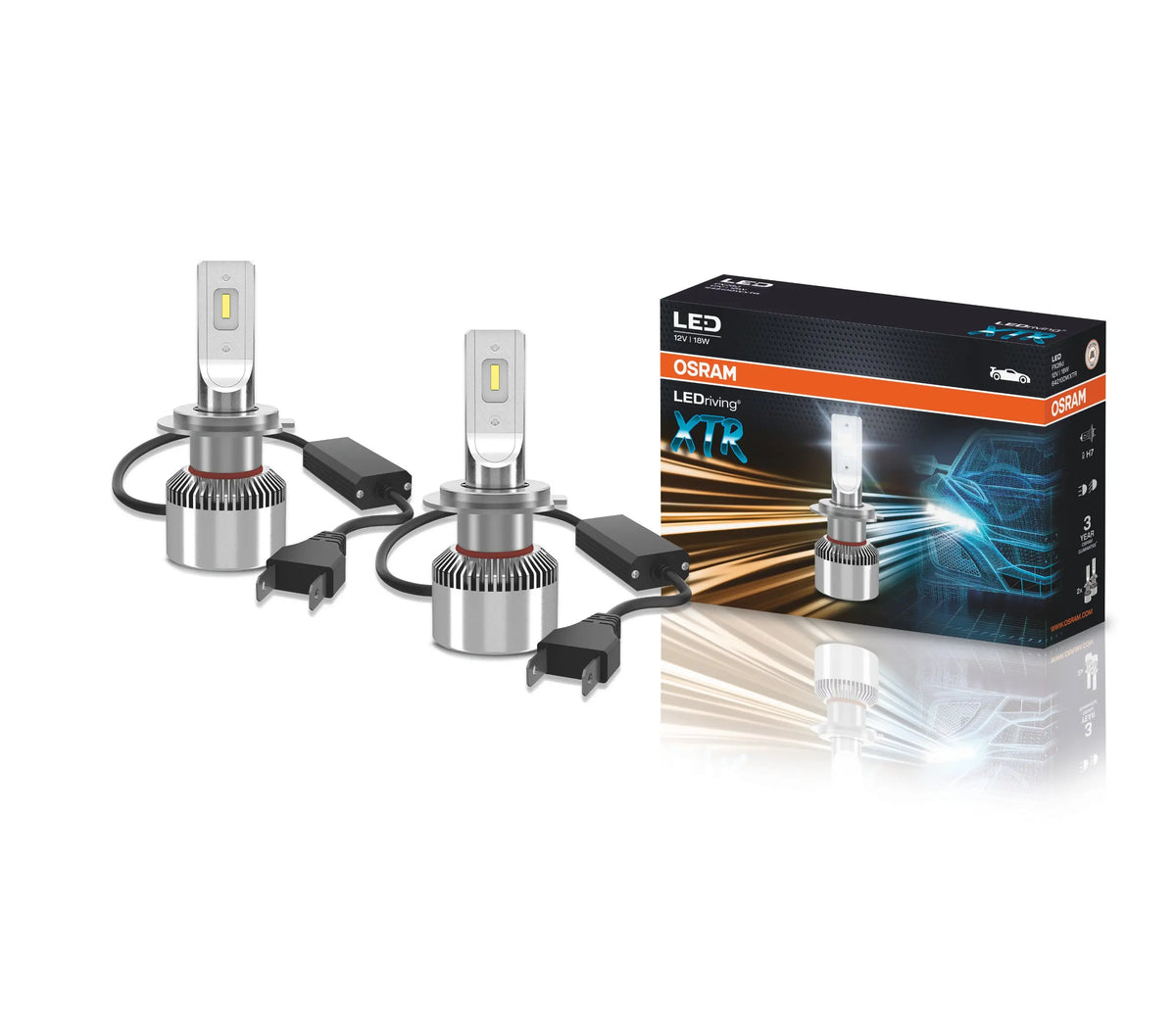 LEDriving® XTR H7 12V 18W PX26d 6000K Cool White 2St  OSRAM