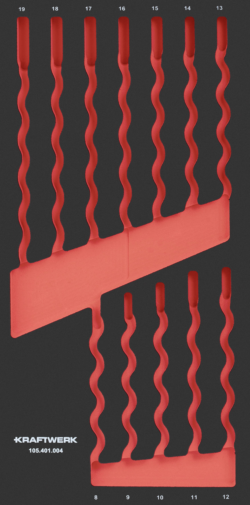 LEERE PRO LINE EVA EINLAGE FÜR ART. 105.401.004,  20X40 CM KRAFTWERK