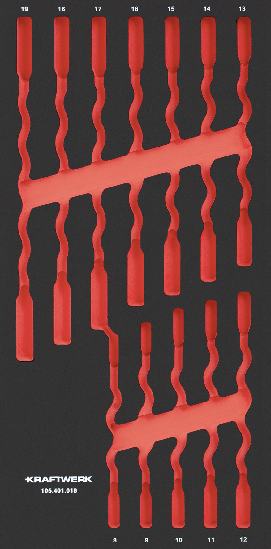 LEERE PRO LINE EVA EINLAGE FÜR ART. 105.401.018,  20X40 CM KRAFTWERK