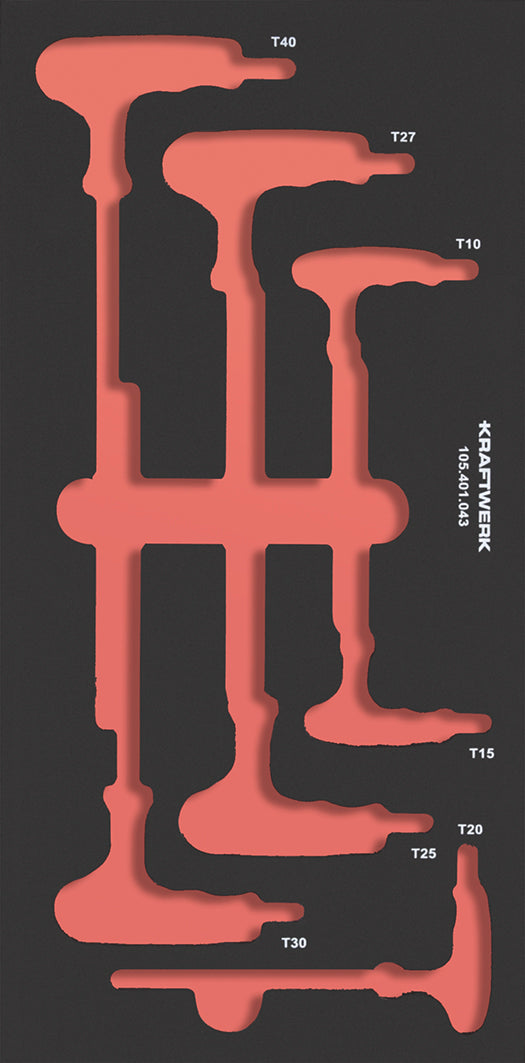 LEERE PRO LINE EVA EINLAGE FÜR ART. 105.401.043, 20X40 CM KRAFTWERK