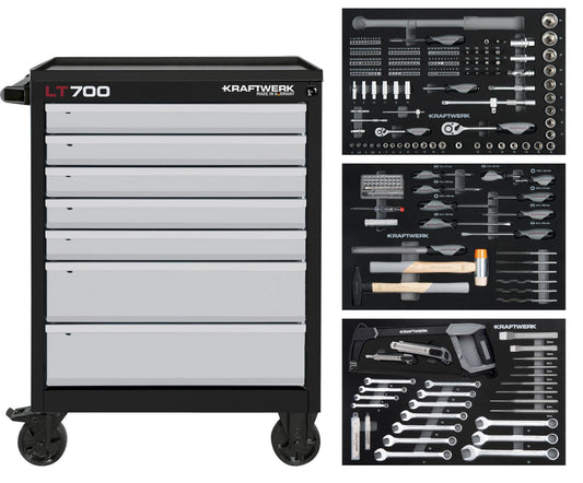 LT LINE WERKSTATTWAGEN LT700, 7 SCHUBLADEN, 259-TLG. KRAFTWERK