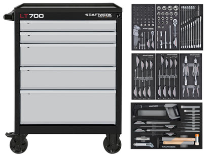 LT700 WERKSTATTWAGEN, 5 SCHUBLADEN, BASIC, 150-TLG. KRAFTWERK