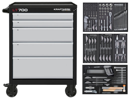 LT700 WERKSTATTWAGEN, 5 SCHUBLADEN, BASIC, 150-TLG. KRAFTWERK