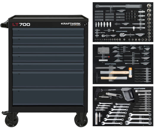 LT700 WERKSTATTWAGEN, 7 SCHUBLADEN, BASIC, ANTHR, 259-TLG. KRAFTWERK