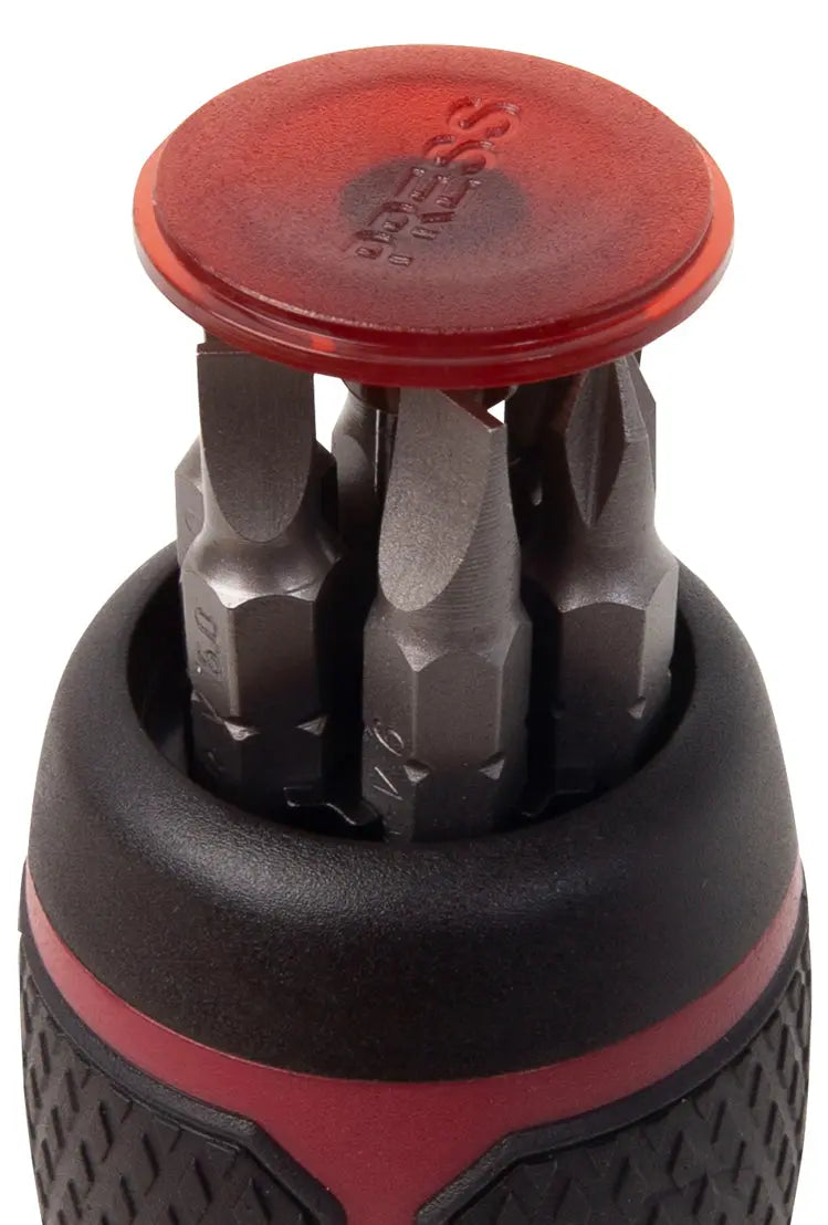 MINI RATSCHEN-SCHRAUBENDREHER 6 IN 1, 1/4", 7-TLG KRAFTWERK