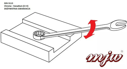 MJW Knarrenschlüssel Ringschlüssel Kombischlüssel 15 mm