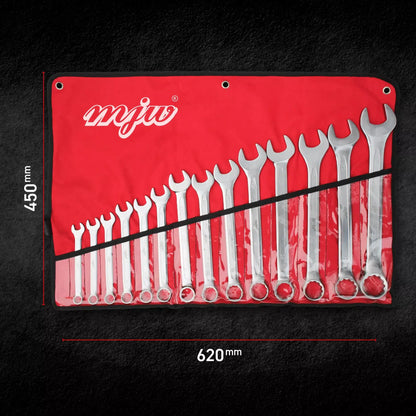 MJW Satz Kombischlüssel im Futteral 12-36 mm 14 Stück