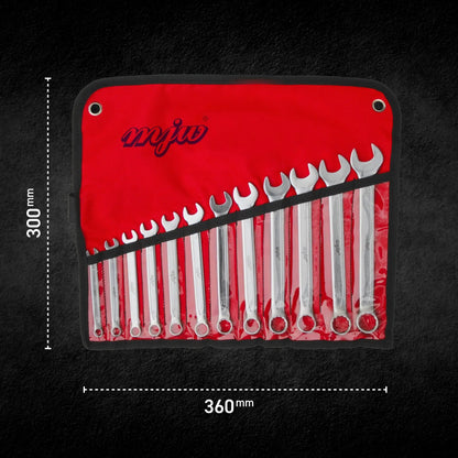 MJW Satz Kombischlüssel im Futteral 6-17 mm