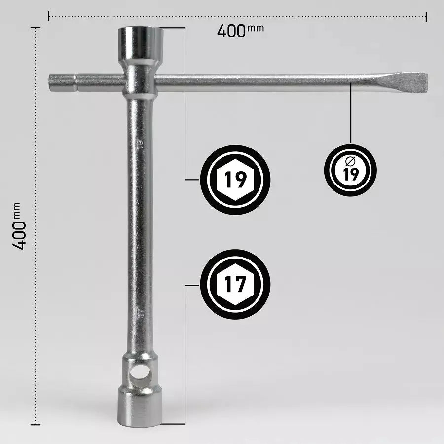 MJW Stark Rohrschlüssel 17-19 mm für Räder