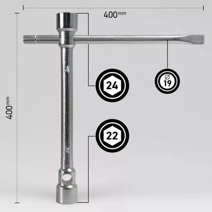 MJW Stark Rohrschlüssel 22-24 mm für Räder