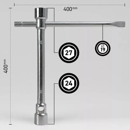 MJW Stark Rohrschlüssel 24-27 mm für Räder