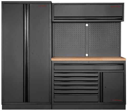 MOBILIO BLK 2ER KOMBI BREIT, LOCHWAND, BUCHE KRAFTWERK