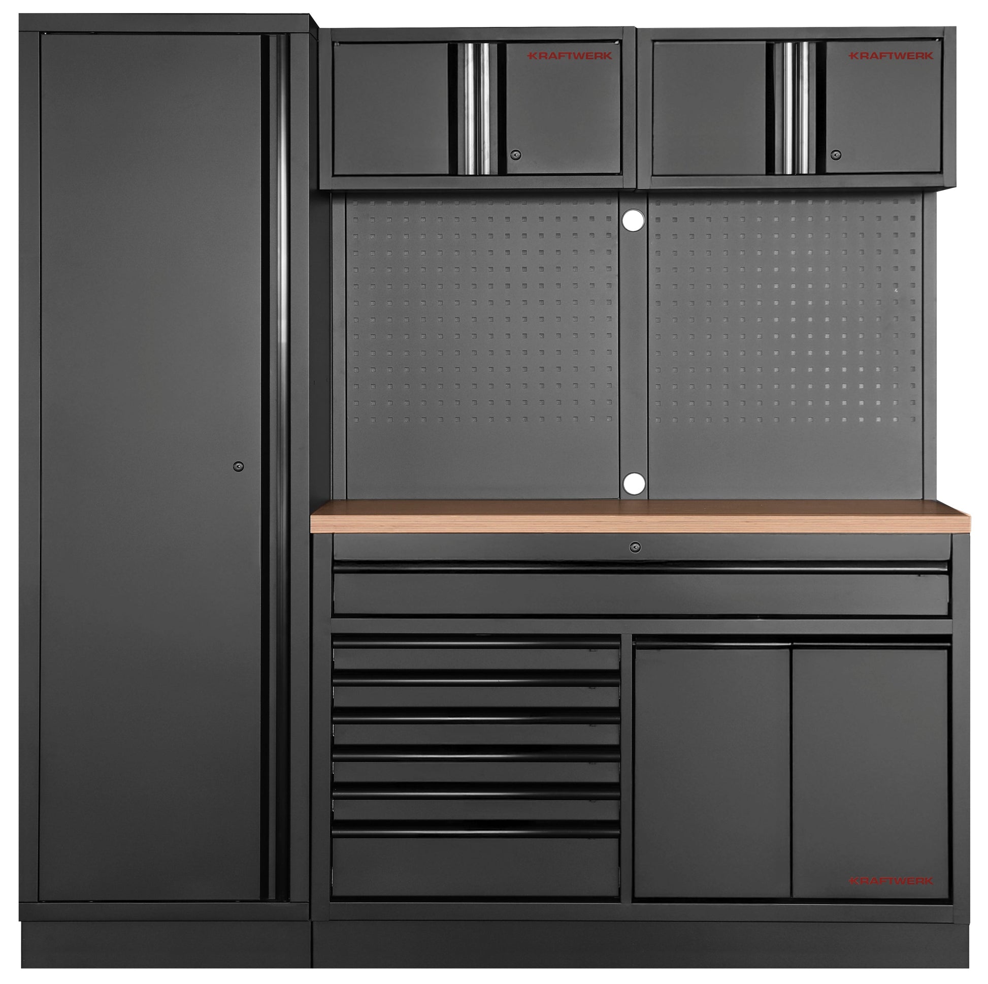 MOBILIO BLK 2ER KOMBI BREIT, LOCHWAND, BUCHE KRAFTWERK