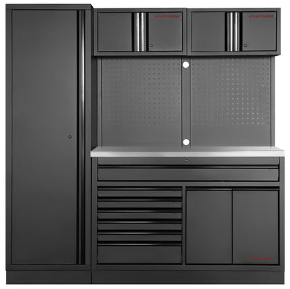 MOBILIO BLK 2ER KOMBI BREIT, LOCHWAND, EDELSTAHL KRAFTWERK