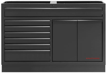 MOBILIO BLK 2ER KOMBI BREIT, LOCHWAND, EDELSTAHL KRAFTWERK