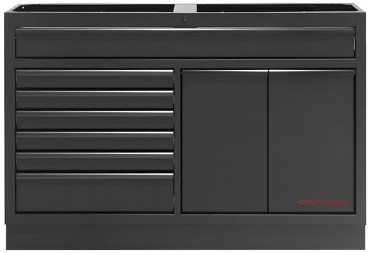 MOBILIO BLK 2ER KOMBI BREIT, LOCHWAND, EDELSTAHL KRAFTWERK