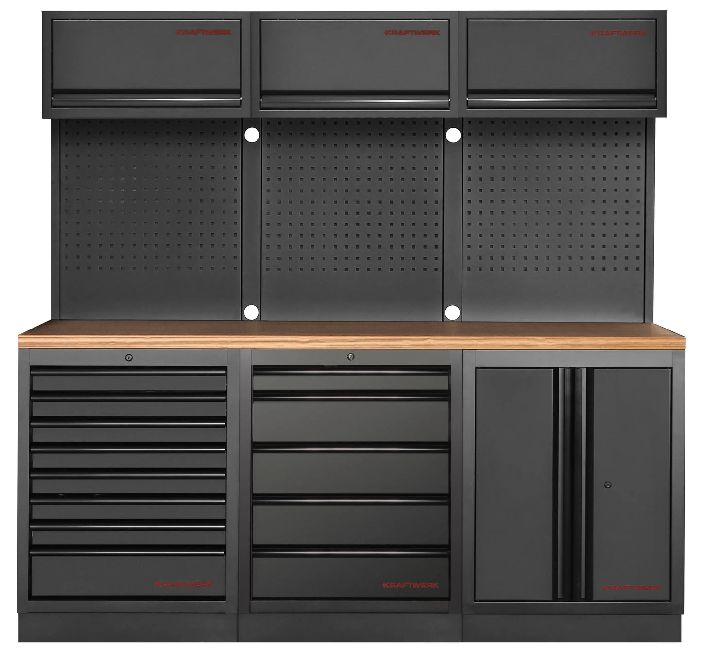 MOBILIO BLK 3ER KOMBI MIT LOCHWAND, BUCHE KRAFTWERK
