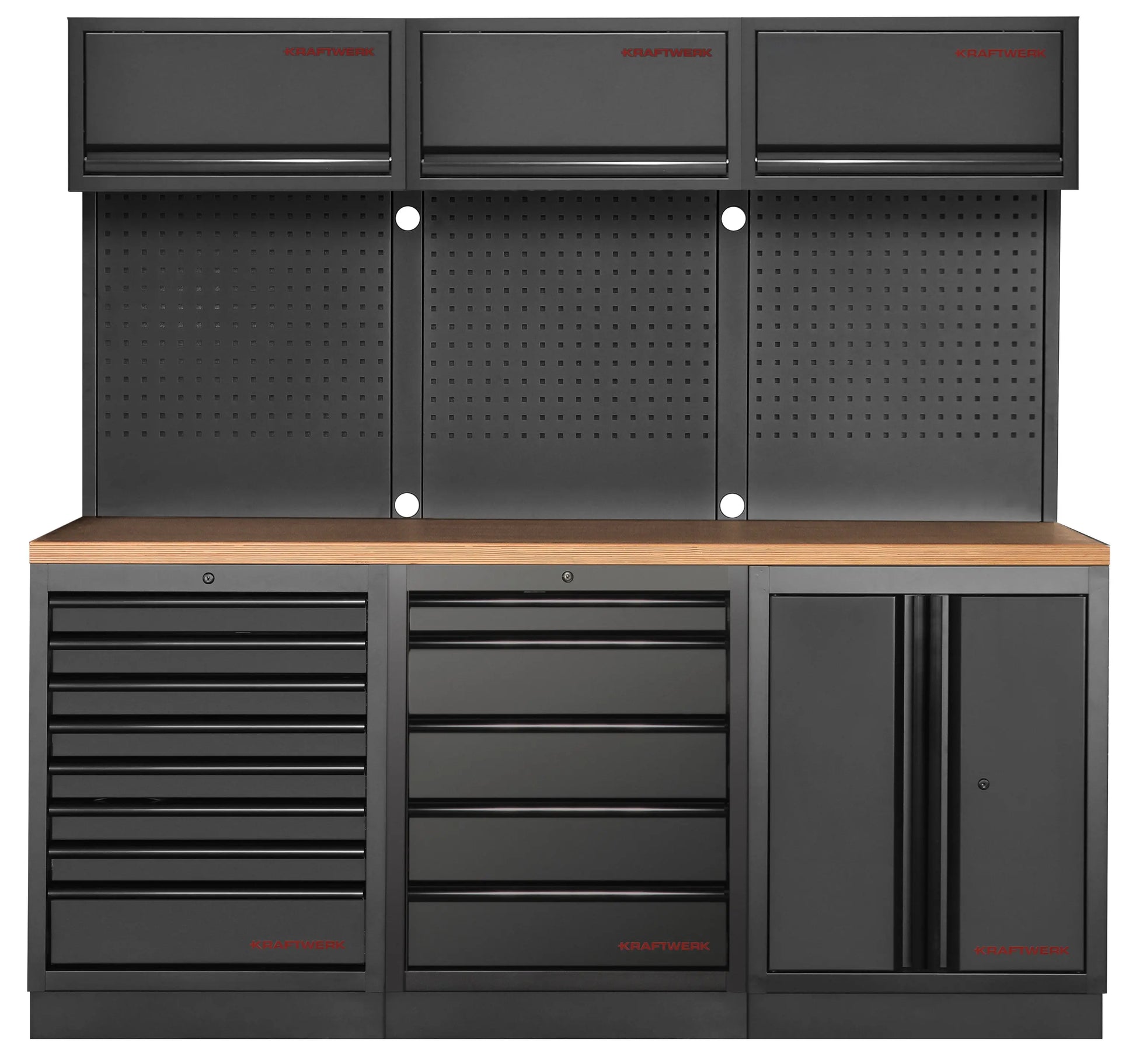 MOBILIO BLK 3ER KOMBI MIT LOCHWAND, BUCHE KRAFTWERK